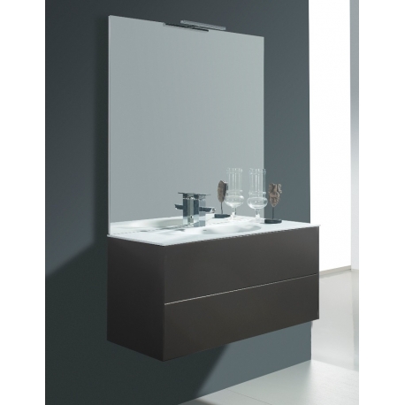 Meuble pour salle de bain – meubles a suspendre taupe – planete bain Meuble de salle de bain taupe