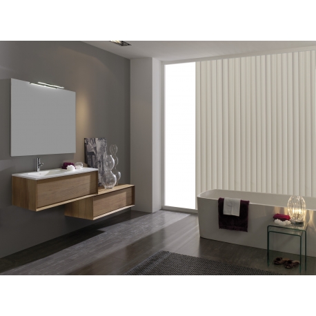 Meuble salle de bain – meubles en bois exotique – planete bain Meuble sdb bois massif