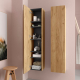 MEUBLE COLONNE 140 CM KARAIB EFFET CHENE BRUT
