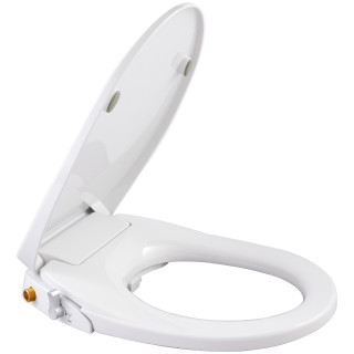 Abattant wc japonais lavant non électrique avec cache buse pour cuvette ovale ronde - Ozus
