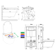 BATI CHASSE 105 + CUVETTE LAVANTE ELECTRA