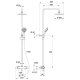 Colonne de douche thermostatique Elle et Lui Thermo confort