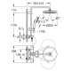 COLONNE DE DOUCHE VITALIO START 250 RONDE 26677001
