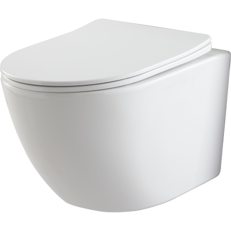 Cuvette WC suspendu gain de place sans bride innovante Turbi