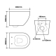 Cuvette WC suspendu gain de place sans bride innovante Turbi