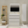 Meuble salle de bain 80 cm A poser - Plan vasque céramique - Blanc mat - Karaib 2
