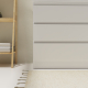 Meuble salle de bain 80 cm A poser - Plan vasque céramique - Blanc mat - Karaib 2