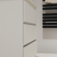 Meuble salle de bain 80 cm A poser - Plan vasque céramique - Blanc mat - Karaib 2