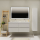 Meuble salle de bain 120 cm - Double vasque céramique - Blanc mat - A suspendre - Karaib 2