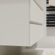 Meuble salle de bain 120 cm - Double vasque céramique - Blanc mat - A suspendre - Karaib 2