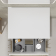 Meuble salle de bain 60 cm pour vasque à poser - Blanc mat - A suspendre - Karaib 2