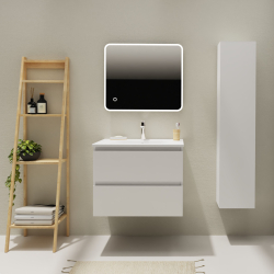 ENS. MEUBLE ET PLAN VASQUE KARAIB V2 700 BLANC MAT