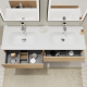 ENS. MEUBLE ET PLAN VASQUE KARAIB V2 1400 CHENE SONOMA