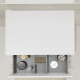 ENS. MEUBLE + PLAN NON PERCE KARAIB V2 700 BLANC MAT