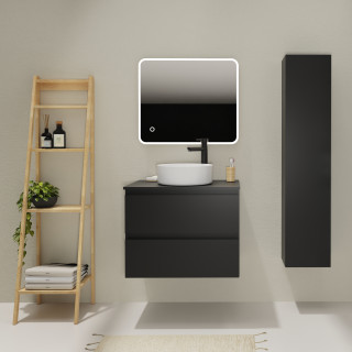 ENS. MEUBLE + PLAN NON PERCE KARAIB V2 700 NOIR MAT