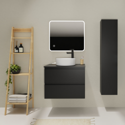 ENS. MEUBLE + PLAN NON PERCE KARAIB V2 700 NOIR MAT