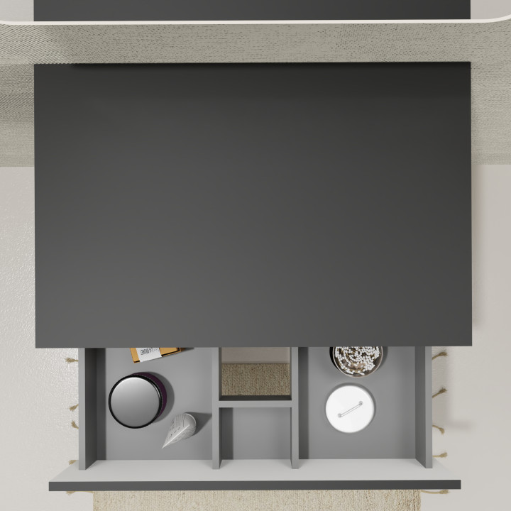 ENS. MEUBLE + PLAN NON PERCE KARAIB V2 700 NOIR MAT