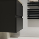 ENS. MEUBLE ET PLAN VASQUE KARAIB V2 600 NOIR MAT