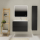 ENS. MEUBLE ET PLAN VASQUE KARAIB V2 800 NOIR MAT