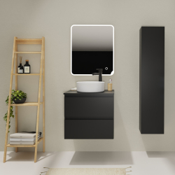 ENS. MEUBLE + PLAN NON PERCE KARAIB V2 600 NOIR MAT