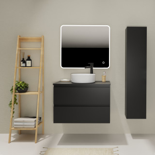 ENS. MEUBLE + PLAN NON PERCE KARAIB V2 800 NOIR MAT