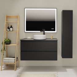 ENS. MEUBLE + PLAN NON PERCE KARAIB V2 1000 NOIR MAT