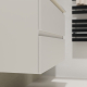 Meuble salle de bain 100 cm - Plan vasque céramique - Blanc mat - A suspendre - Karaib 2