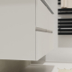 Meuble salle de bain 120 cm pour vasque à poser - Blanc mat - A suspendre - Karaib 2