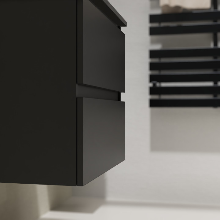 ENS. MEUBLE + PLAN NON PERCE KARAIB V2 700 NOIR MAT
