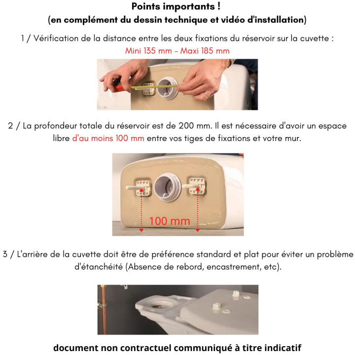 Vente reservoir universel avec lave-mains integre – Planete Bain