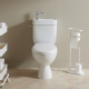 WC à poser avec lave-mains intégré avec bride sortie verticale - Vertigo