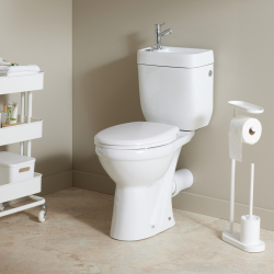 Pack wc surélevé Sortie Horizontale avec lave mains intégré