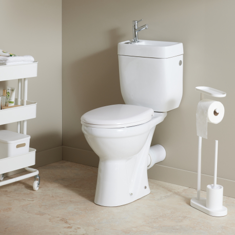 Pack wc surélevé Sortie Horizontale avec lave mains intégré