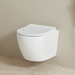 Cuvette WC suspendu gain de place sans bride innovante Turbi