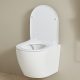 Cuvette WC suspendu gain de place sans bride innovante Turbi
