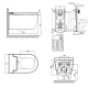 BATI CHASSE GROHE + CUVETTE TESA