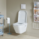 Cuvette suspendue en porcelaine blanche