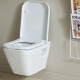 Cuvette suspendue en porcelaine blanche