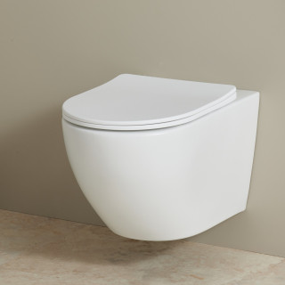 CUVETTE SUSPENDUE 54 CM BLC MAT SANS BRIDE - CYRUS
