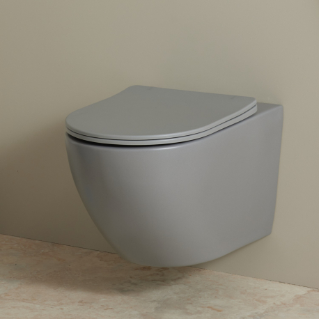 CUVETTE SUSPENDUE 54 CM GRIS MAT SANS BRIDE - CYRUS