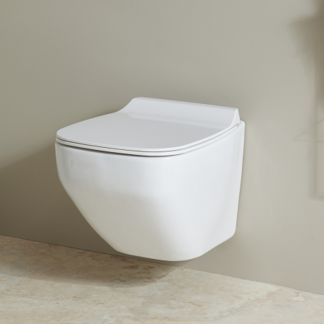 Cuvette suspendue en céramique pour WC design