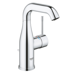 Mitigeur lavabo vasque avec bonde H 19.3 cm chromé - Essence - 23462001 - taille M - Grohe