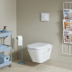 Pack WC suspendu bati siamp universel + cuvette avec bride Diago