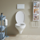 Pack wc suspendu autoportant avec bâti-support + cuvette nf