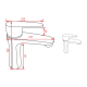 Mitigeur lavabo Craft Gris anodisé