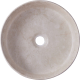 Vasque à poser Andria ø36 cm - Effet pierre beige - Rebords fins