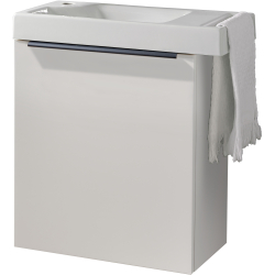 SOLO MEUBLE LM BLANC MAT + LM HOUSTON + POIGNEE NOIRE