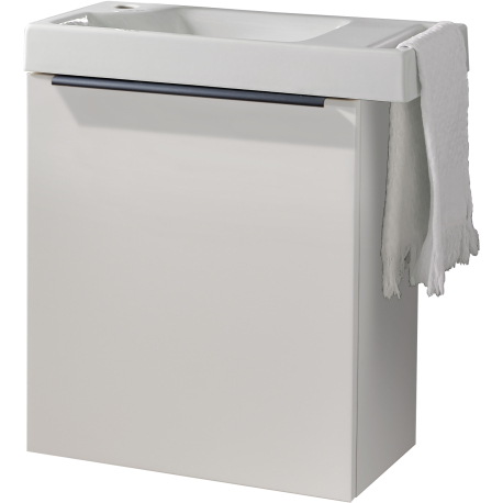 SOLO MEUBLE LM BLANC MAT + LM HOUSTON + POIGNEE NOIRE