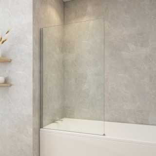 PARE BAIGNOIRE INFINI 90 CM 1 VOLET FIXE ALU POLI