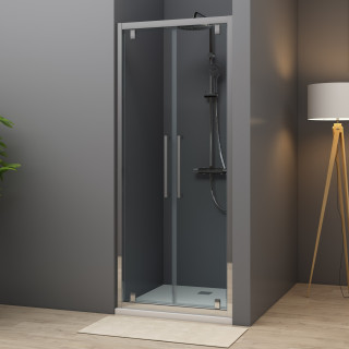 DOUBLE PORTE PIVOTANTE TIME 80 ALU POLI